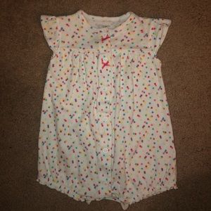 3-6 months baby girl causal cupcake romper